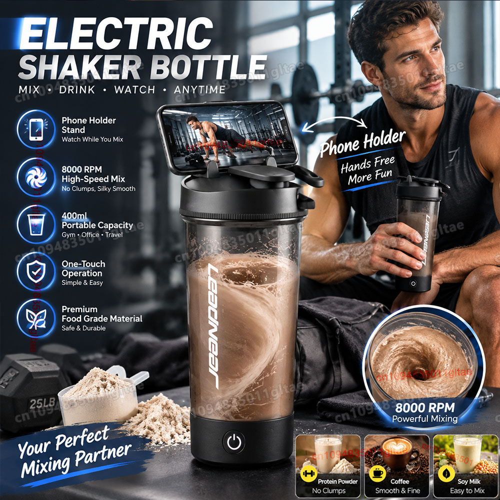 Protein Bar - Elektryczny kubek do mieszania, 400-700 ml,
