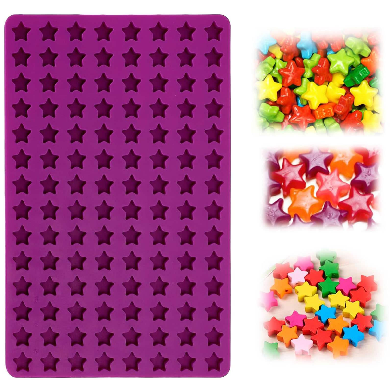 Chocolate Snack - Formy silikonowe w kształcie mini gwiazdek,
