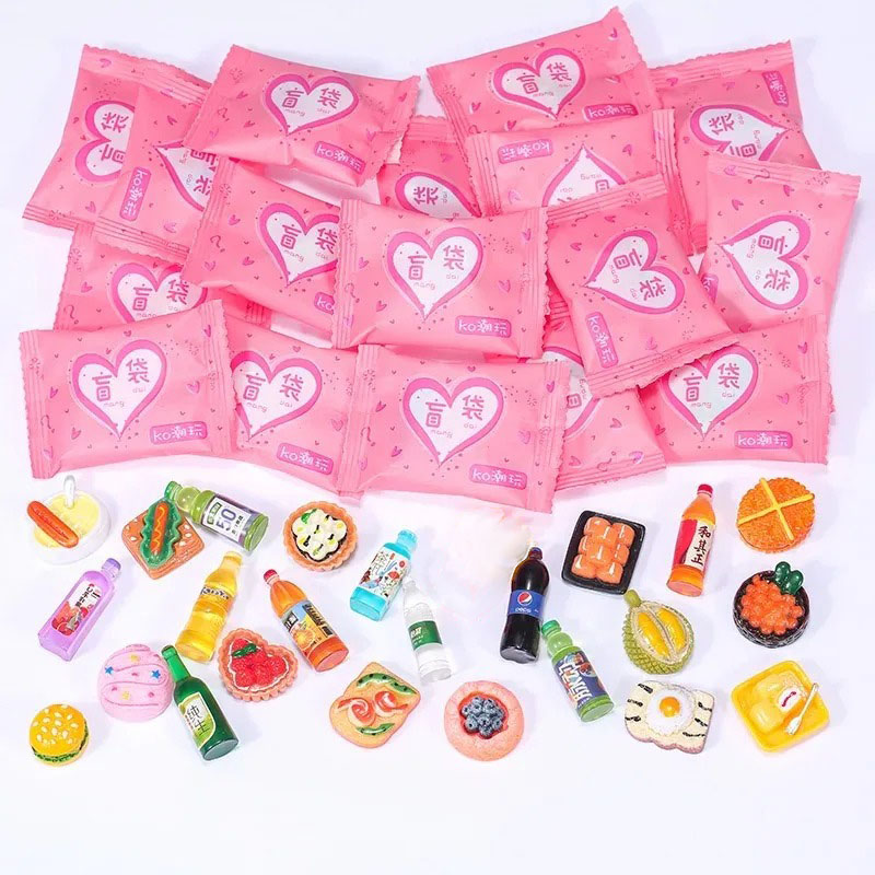 Losowe wzory torebek, miniatur – Food Snacks Drinks recenzja i cena